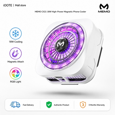 Picture of MEMO CX21 18W Ultra Quiet High-Power Magnetic Phone Cooler for PUBG & Mobile Gaming | 3 Months Warranty - Multicolor