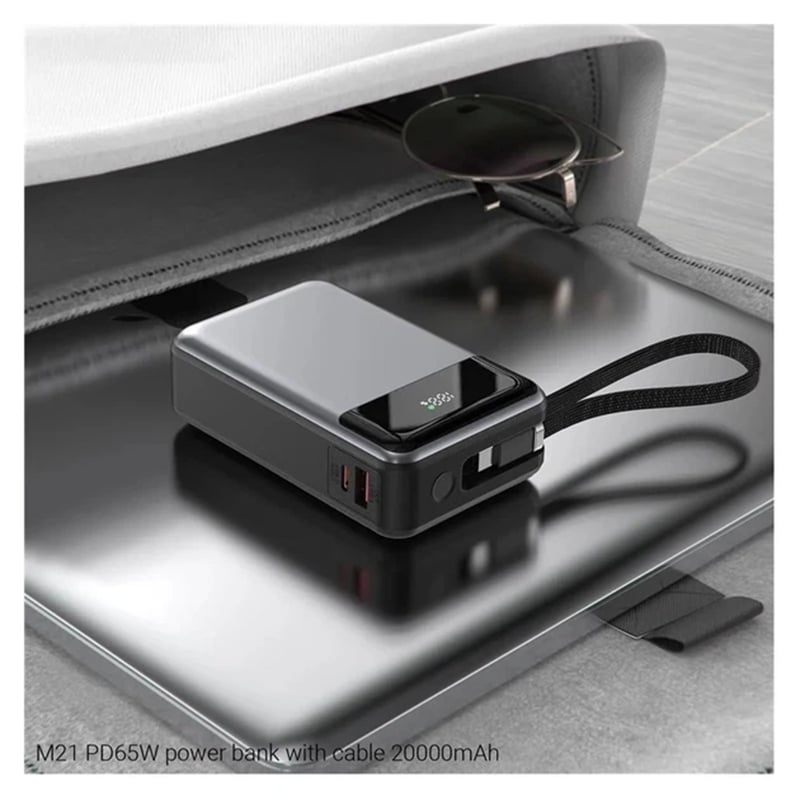 Picture of ACEFAST M21 20000mAh 65W PD Fast Charging Power Bank for iPhone & Samsung | 3 Months Warranty - Black