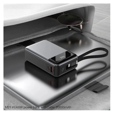 Picture of ACEFAST M21 20000mAh 65W PD Fast Charging Power Bank for iPhone & Samsung | 3 Months Warranty - Black