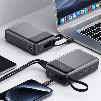 Picture of ACEFAST M21 20000mAh 65W PD Fast Charging Power Bank for iPhone & Samsung | 3 Months Warranty - Black