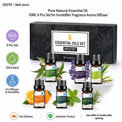 Picture of Pure Natural Essential Oil 10ML 6 Pcs set For Humidifier Fragrance Aroma Diffuser - Multicolor