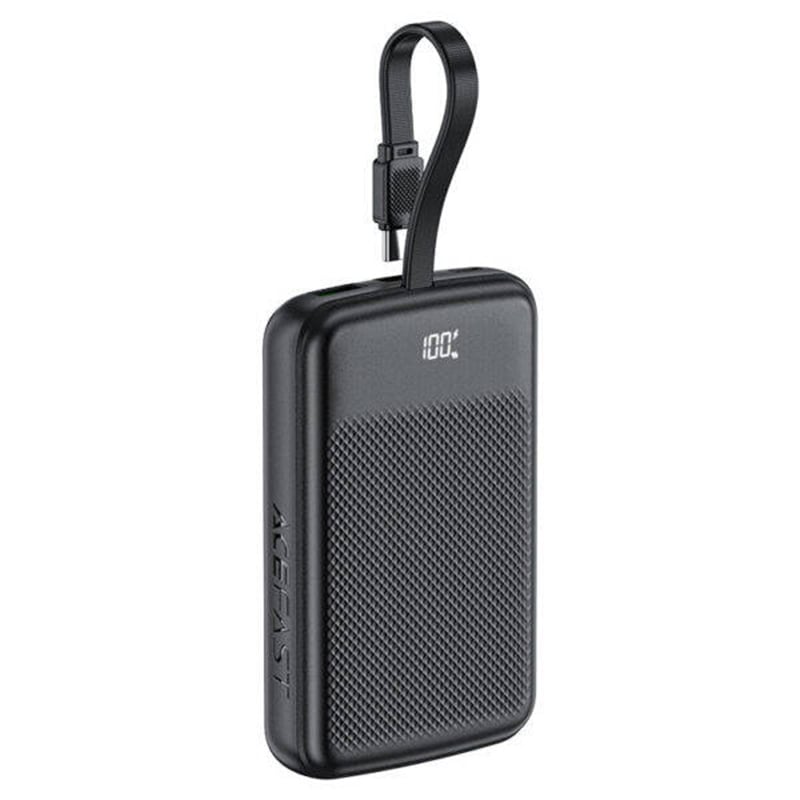 Picture of ACEFAST M13 10000mAh PD 22.5W Fast Charging Power Bank | Portable High-Speed USB-C Power Delivery Battery Pack | Compact Power Bank for iPhone Android Samsung Xiaomi | 3 Months Warranty - Black