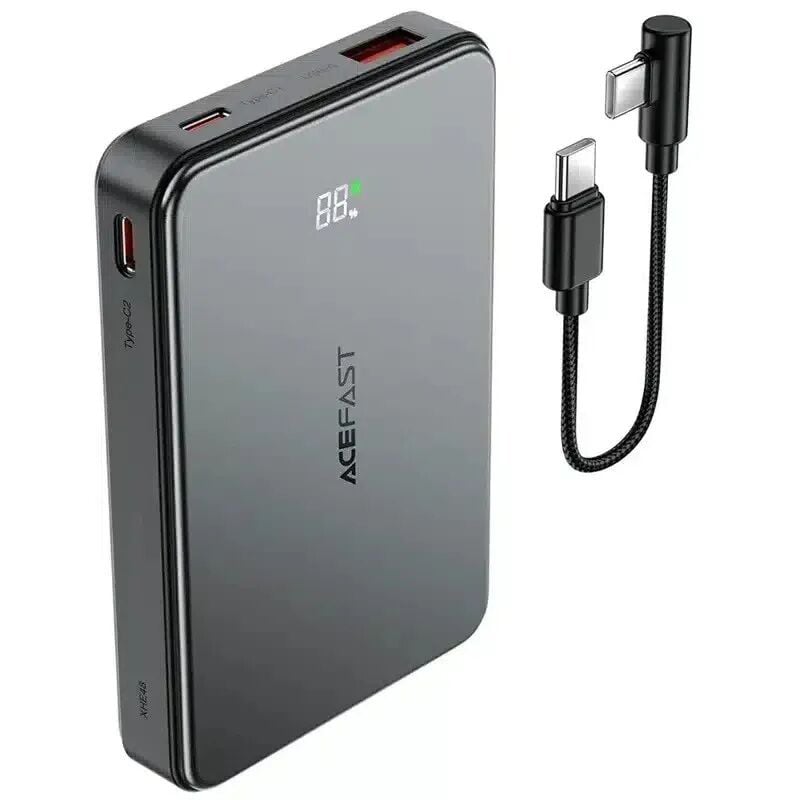 Picture of ACEFAST M31 10000mAh 22.5W Magnetic Wireless Power Bank | MagSafe Compatible Portable Fast Charging Power Bank for iPhone Android | 3 Months Warranty - Black