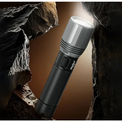 Picture of Xiaomi Nextool T10 2000Lumens 7 Modes High Power LED Rechargeable Flashlight |  2000 Lumens Power  |  Long Battery Backup | Water Resistant | 3 Months Warranty - Black
