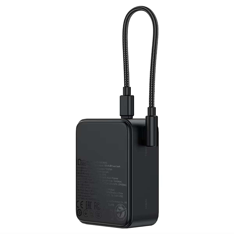 Picture of ACEFAST M28 10000mAh 22.5W PD Fast Charging Power Bank | USB-C Portable Charger for iPhone Android Samsung Xiaomi | 3 Months Warranty - Black