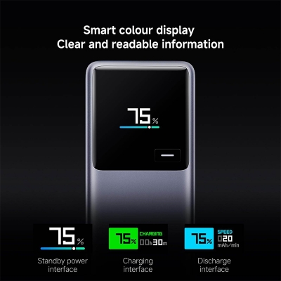 Picture of Xiaomi 165W Power Bank 10000mAh with Integrated USB-C Cable | Super Fast Charging Portable Power Bank | 12 Months Official Warranty - Dark Grey