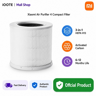 Picture of Xiaomi Smart Air Purifier 4 Compact Filter Replacement – 3-in-1 True HEPA H13 Filter with Activated Carbon - White