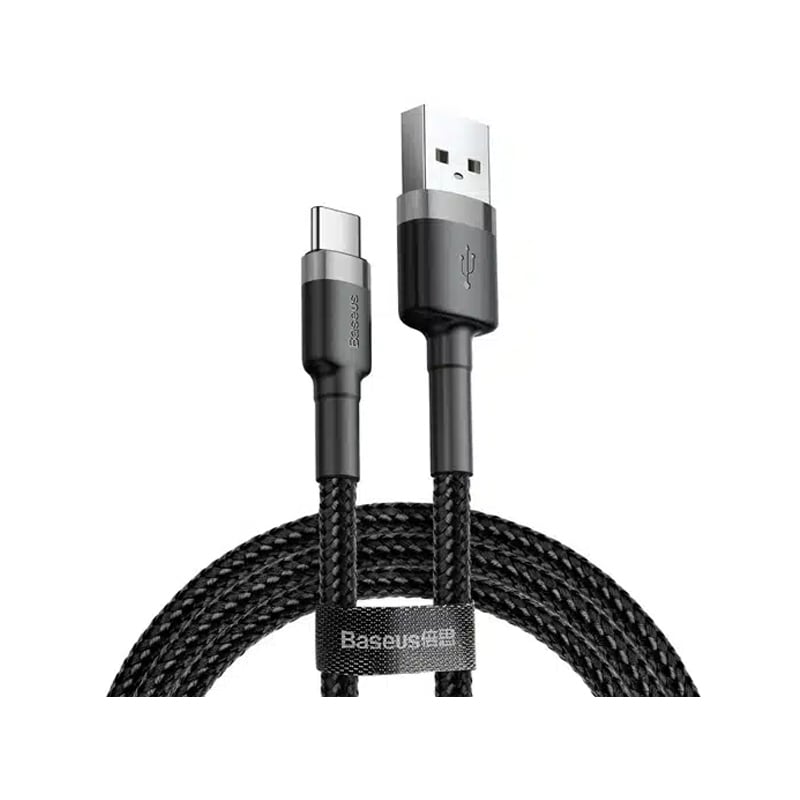 Picture of Baseus Cafule Cable USB A to Type-C 3A 1M | 3 Months warranty - Black