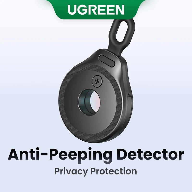 Picture of UGREEN Mini Hidden Camera Detector Anti-Peeping Rechargeable Pinhole Lens Finder for Travel, Hotel & Outdoor Privacy Security | 18 Months Official Warranty - Black