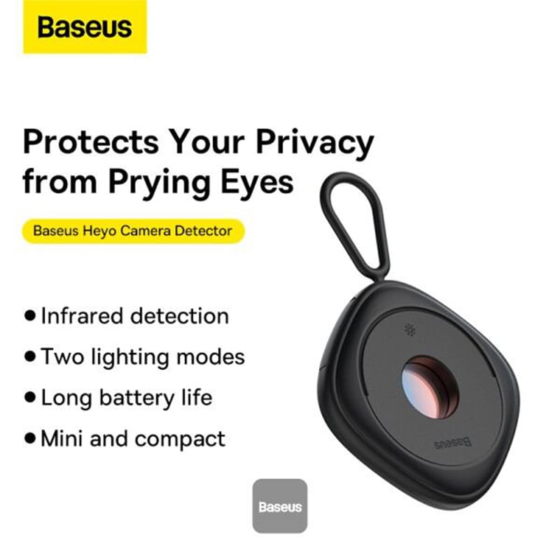 Picture of Baseus Heyo Camera Detector Mini Travel Hotel Hidden Camera Finder Camera Infrared Detector - Black