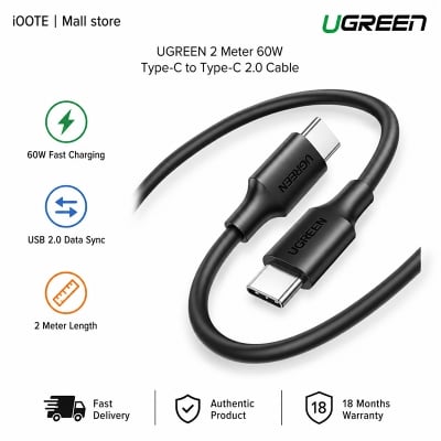 Picture of UGREEN 60W Type-C to Type-C 2.0 3A Cable | 18 Months warranty