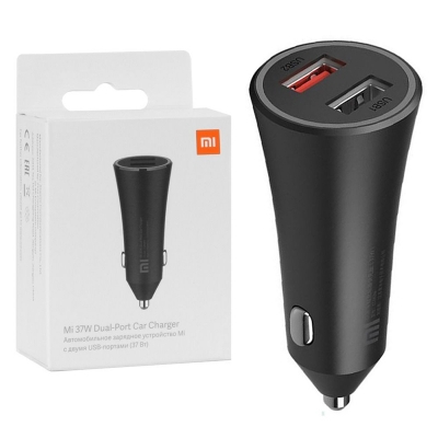 Picture of Xiaomi Mi 37W Dual-Port USB Car Charger with 5V/3A Fast Charging | 12 Months Warranty - Dark Grey