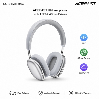 Picture of ACEFAST H9 Headphone with ANC & 40mm Drivers | 3 months warranty - White