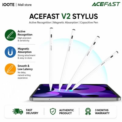 Picture of ACEFAST V2 Stylus Active Recognition Magnetic Absorption Capacitive Pen | 3 Months Warranty - White