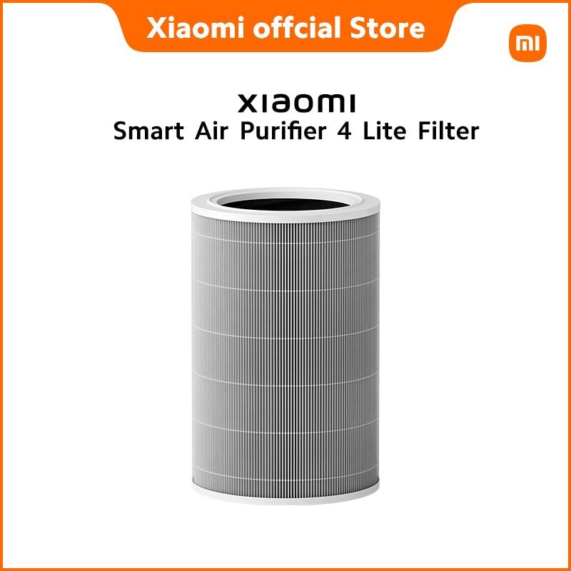 Picture of Xiaomi Smart Air Purifier 4 Lite Filter with 3-layer filtration, PM2.5 and pollen filtration, pet hair capture, odour elimination, and up to 99.99% air pollutant removal - Grey