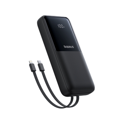 Picture of Baseus Lipow 20000mAh 22.5w Dual Cable Powerbank | 3 Months Warranty - Black