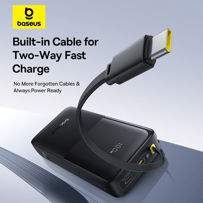 Picture of Baseus 20W 20000mAh Bipow 2 Power Bank With Type-c Cable | 3 Months Warranty - Black