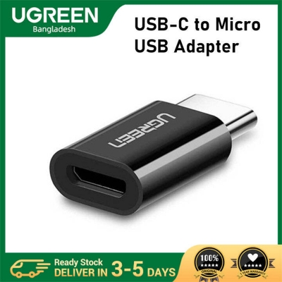 Picture of UGREEN US157 (30391) USB-C Male to Micro USB 2.0 Female Adapter – Black | 18 Months Warranty - Black