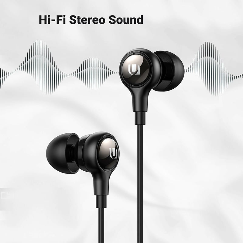 Picture of UGREEN EP103 USB-C Wired In-Ear Earphones with 10mm HiFi Drivers, Stereo Bass, Microphone & Inline Controls | 18 Months Warranty - Black