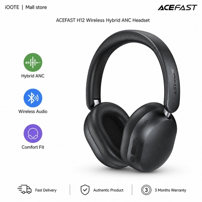Picture of ACEFAST H12 Wireless Hybrid ANC Headset | 3 Months Warranty - Black