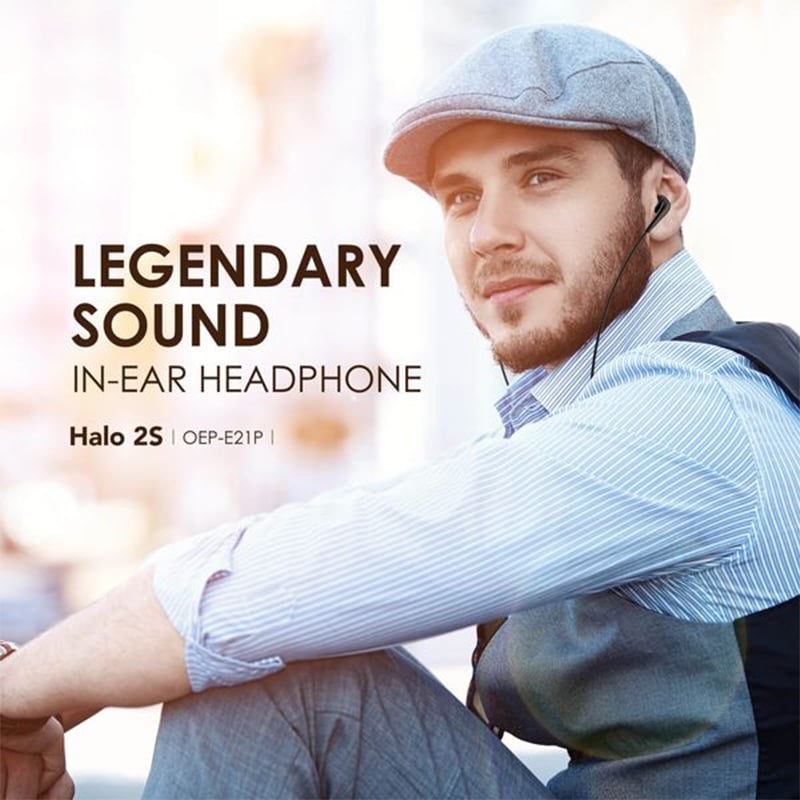 Picture of Oraimo Halo 2S 3.5mm in Ear Earphone (OEP-E21P) | 6 Months Warranty - Black