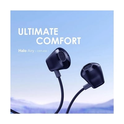 Picture of Oraimo Halo Airy Type C Wired Headphone (OEP-650) - Blue | 6 Months Warranty - Blue