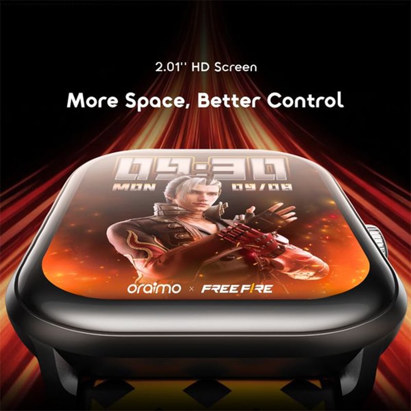 Picture of Oraimo Watch 6 Lite (OSW-809)- SCARLET RED | 12 Months Warranty - Red
