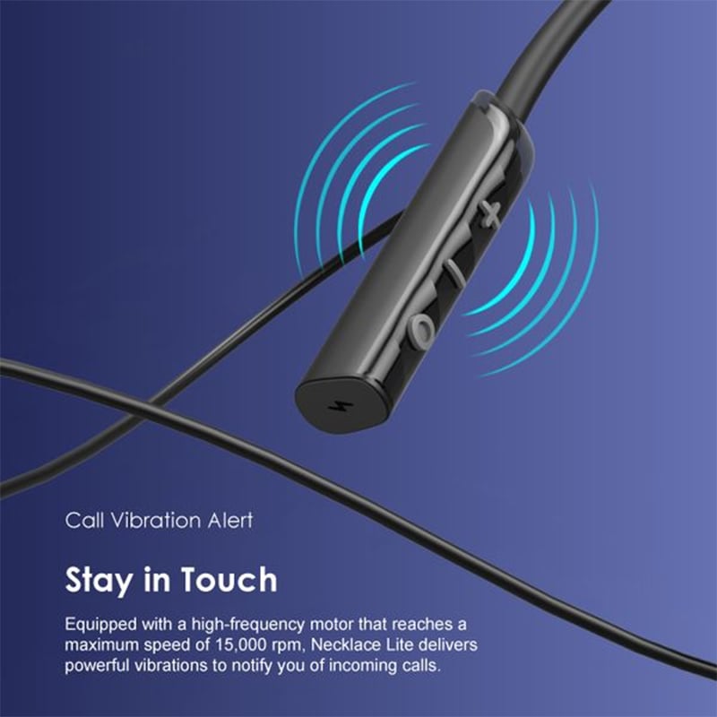Picture of Oraimo Necklace lite ENC with Vibration Wireless Neckband (OEB-311) | 12 Months Warranty - Black