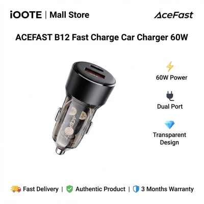 Picture of ACEFAST B12 Fast Charge Car Charger 60W | 3 Months Warranty - Black