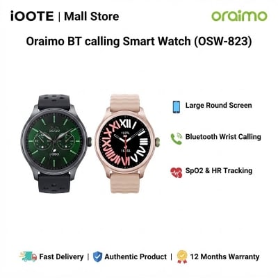 Picture of Oraimo BT calling Smart Watch (OSW-823) | 12 Months Warranty