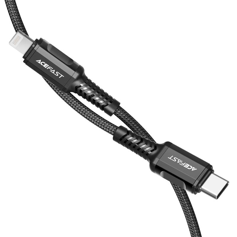 Picture of ACEFAST Charging data cable C1-01 USB-C to Lightning | 3 Months Warranty - Black