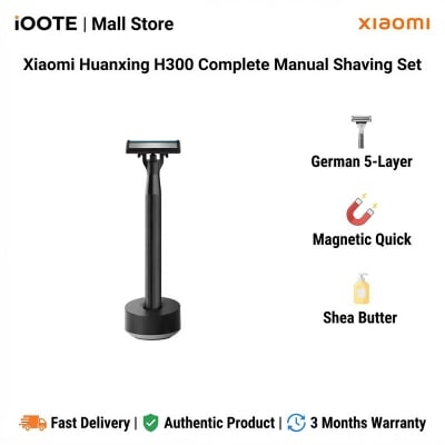Picture of Xiaomi Huanxing H300 Complete Manual Shaving Set | 3 Months Warranty - Black