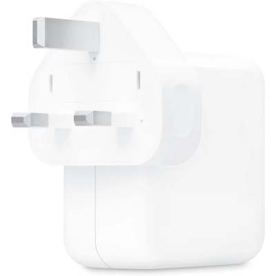 Picture of [Original] Apple 35W USB C Dual Port Power adapter 3 pin (C-A2676) for MacBook Air, iPad, iPhone & Apple Watch | 12 Months Warranty - White