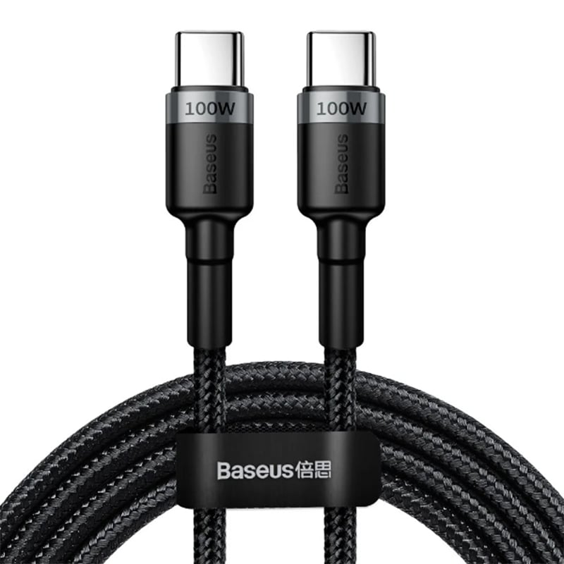 Picture of Baseus Cafule 100W Type-C to Type-C PD 2.0 Flash Charging Cable (2m) Black | 3 Months Warranty - Black