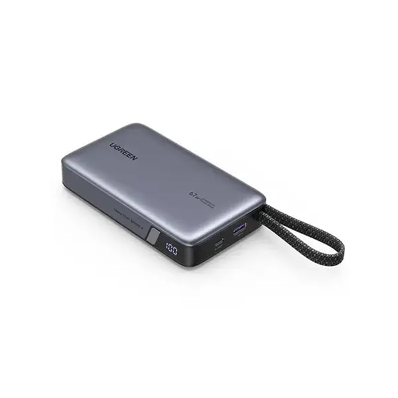 Picture of UGREEN PB550 (55996B) 20000mAh 67W Power Bank with Built-in Cable | 6 Months Warranty - Black