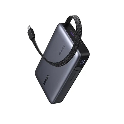 Picture of UGREEN PB550 (55996B) 20000mAh 67W Power Bank with Built-in Cable | 6 Months Warranty - Black