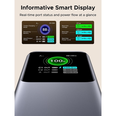 Picture of UGREEN PB726 20000mAh 165W Fast Charging Power Bank | 6 Months Warranty - Black