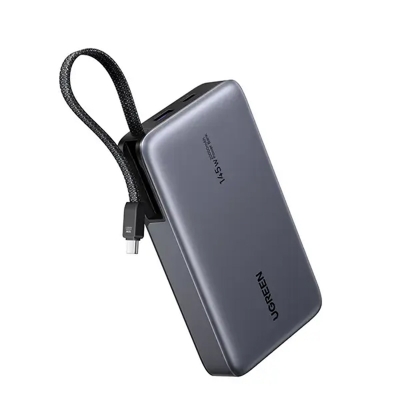 Picture of UGREEN PB551 (55992B) 20000mAh 145W Power Bank with Built-in Cable | 6 Months Warranty - Black