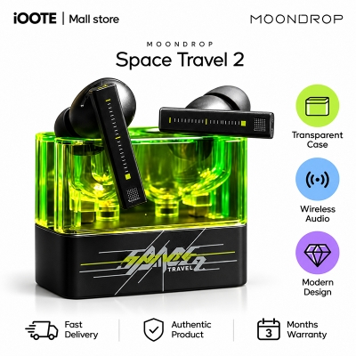 Picture of MOONDROP Space Travel 2 True Wireless Earbuds (TWS) | 3 Months Warranty - Black