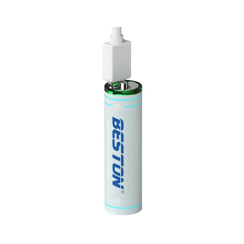 Picture of [Original] Beston 2200mWh 1.5V AA Type-C Rechargeable 4Pcs Lithium Battery (2AC-60) - Grey