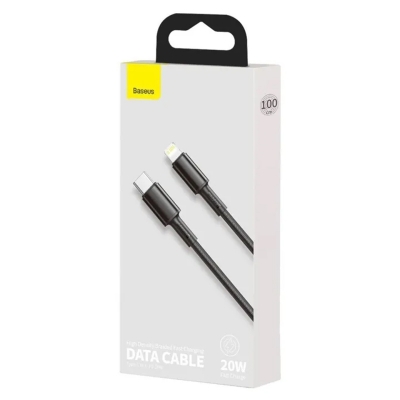 Picture of Baseus High Density Braided Type-C to iP PD 20W Lightning Data Cable (1M) | 3 Months Warranty - Black