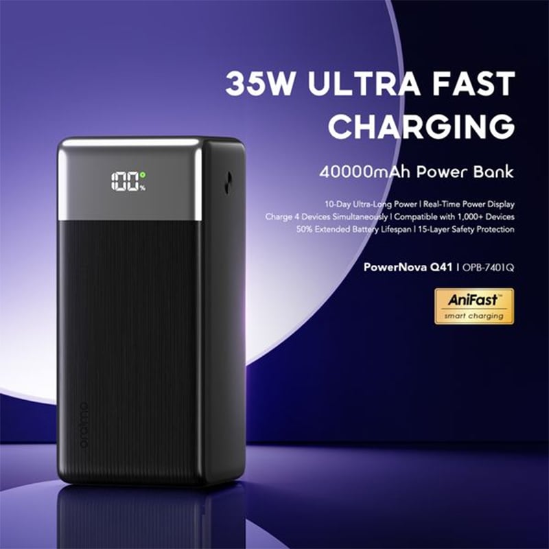 Picture of Oraimo 40000mAh Power Bank (OPB-7401Q) | 12 Months Warranty - Black