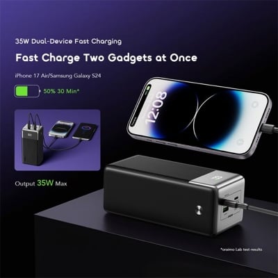 Picture of Oraimo 40000mAh Power Bank (OPB-7401Q) | 12 Months Warranty - Black