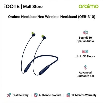 Picture of Oraimo Necklace Neo Wireless Neckband (OEB-310) | 12 Months Warranty