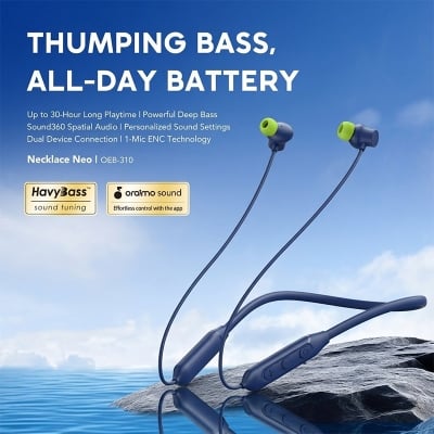 Picture of Oraimo Necklace Neo Wireless Neckband (OEB-310) | 12 Months Warranty