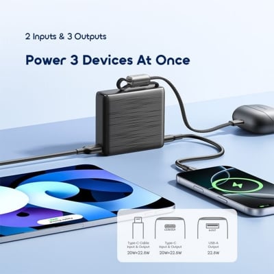 Picture of Oraimo PowerNova L11 Mini 22.5w Fast Charging PowerBank (OPB-7103C) | 12 Months Warranty - Black