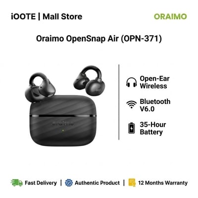 Picture of Oraimo OpenSnap Air (OPN-371) | 12 Months Warranty - GRAPHIT BLACK