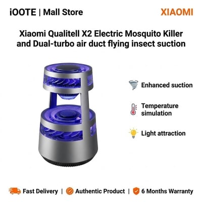 Picture of Xiaomi Qualitell X2 Electric Mosquito Killer and Dual-turbo air duct flying insect suction | 6 Months Warranty - Black
