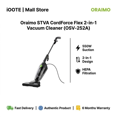 Picture of Oraimo STVA CordForce Flex 2-in-1 Vacuum Cleaner (OSV-252A) | 6 Months Warranty - GRAGREY