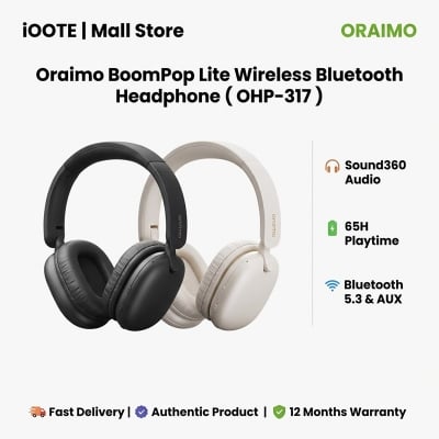 Picture of Oraimo BoomPop Lite Wireless Bluetooth Headphone ( OHP-317 ) | 12 Months Warranty